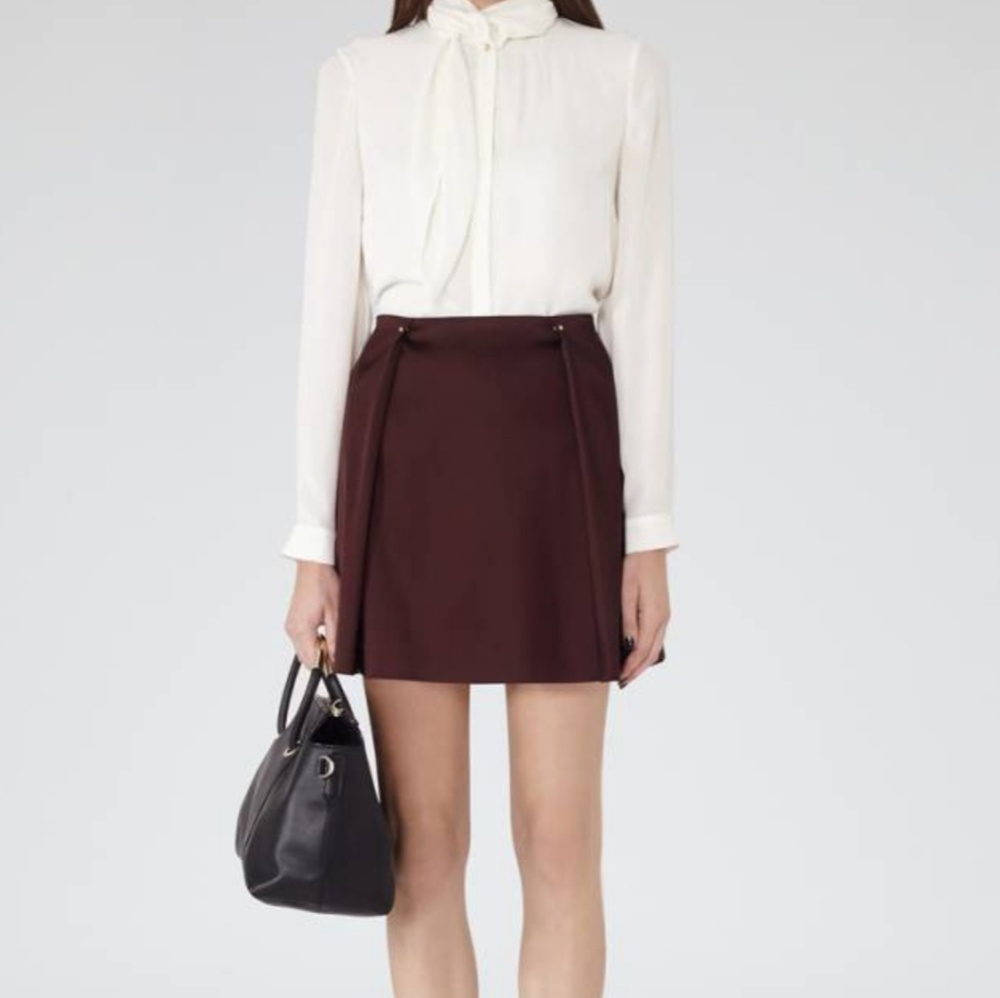 New Reiss mini fold skirt size 6